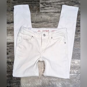 Cat & Jack Girls White Skinny Jeans -Sz 10